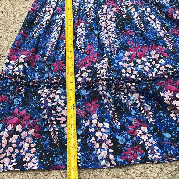 DYVNA  Floral Silk Blend A-Line midi Dress. Size‎ Medium - Picture 12 of 12